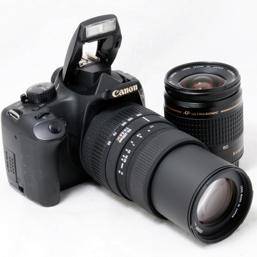 EOS Kiss F キャノン デジタル一眼レフカメラ Canon 28-80mm 55-200mm