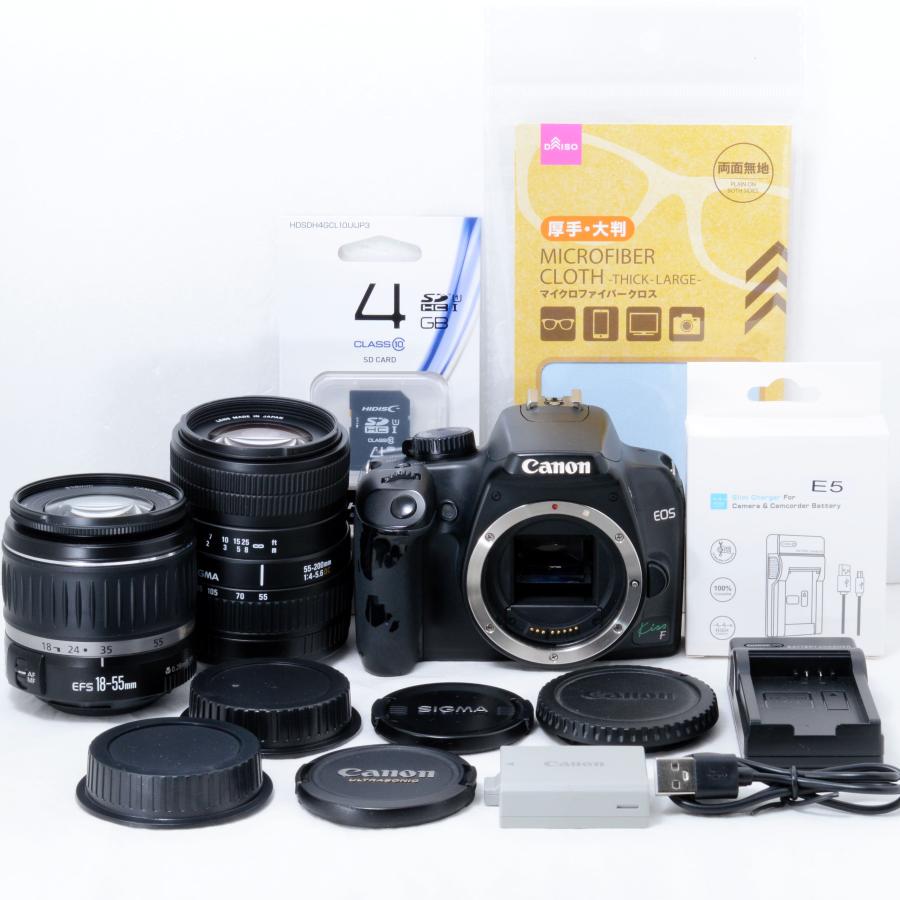 EOS Kiss F キャノン デジタル一眼レフカメラ Canon 18-55mm 55-200mm