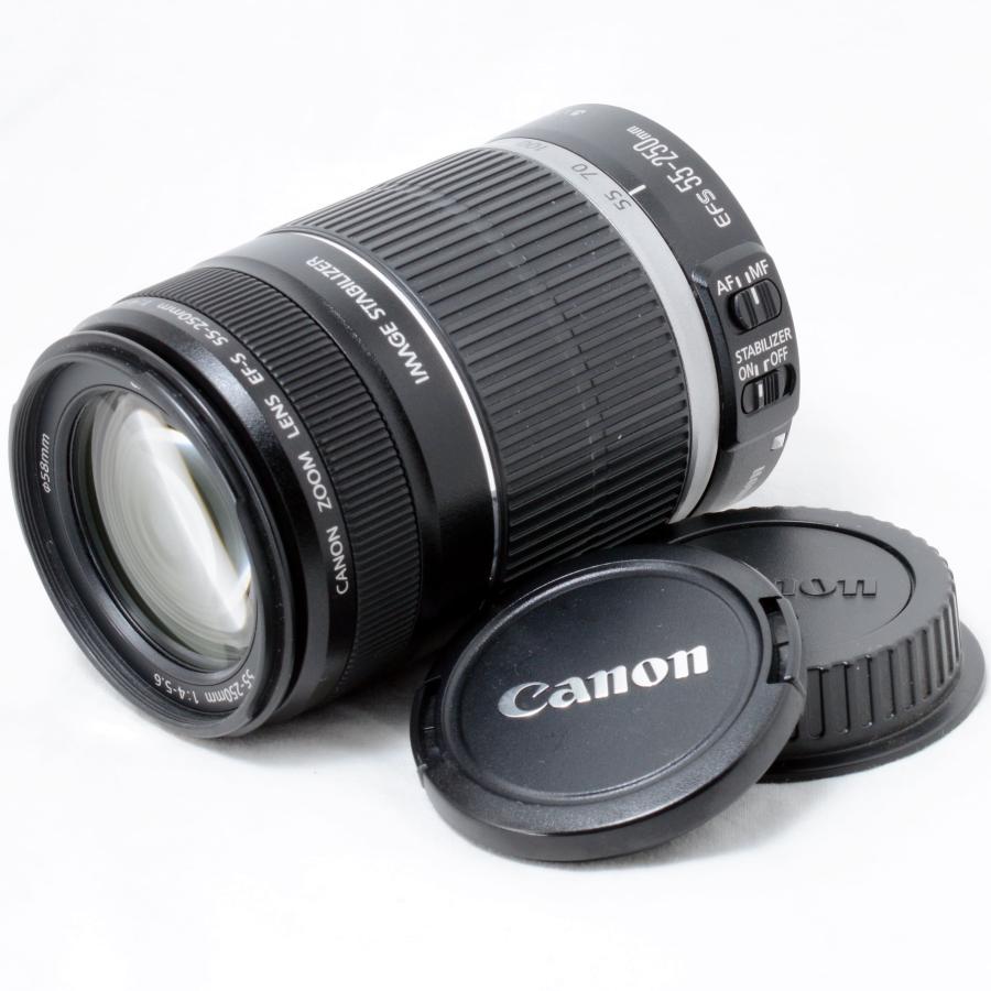 EF-S キヤノン 望遠ズームレンズ Canon 55-250mm F4-5.6 IS 手振れ補正
