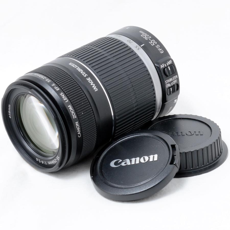 Canon 純正 EFS 55-250mm APS-C用ズームレンズ EF-S キヤノン 望遠ズームレンズ Canon 55-250mm F4-5.6 IS 手振れ補正