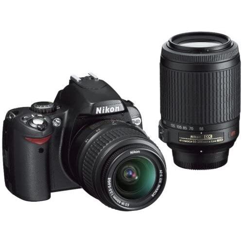 ニコン デジタル一眼レフカメラ Nikon D40x AF-S 18-55 55-200 ダブル 