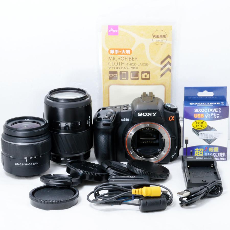α（ソニー） ソニー デジタル一眼レフカメラ SONY α350 18-55mm 100 