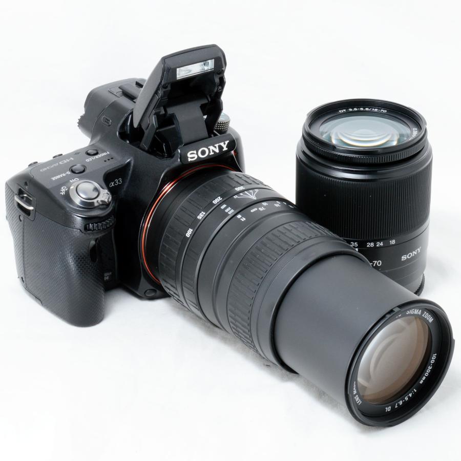 α（ソニー） ソニー デジタル一眼レフカメラ SONY α33 18-70mm 100 