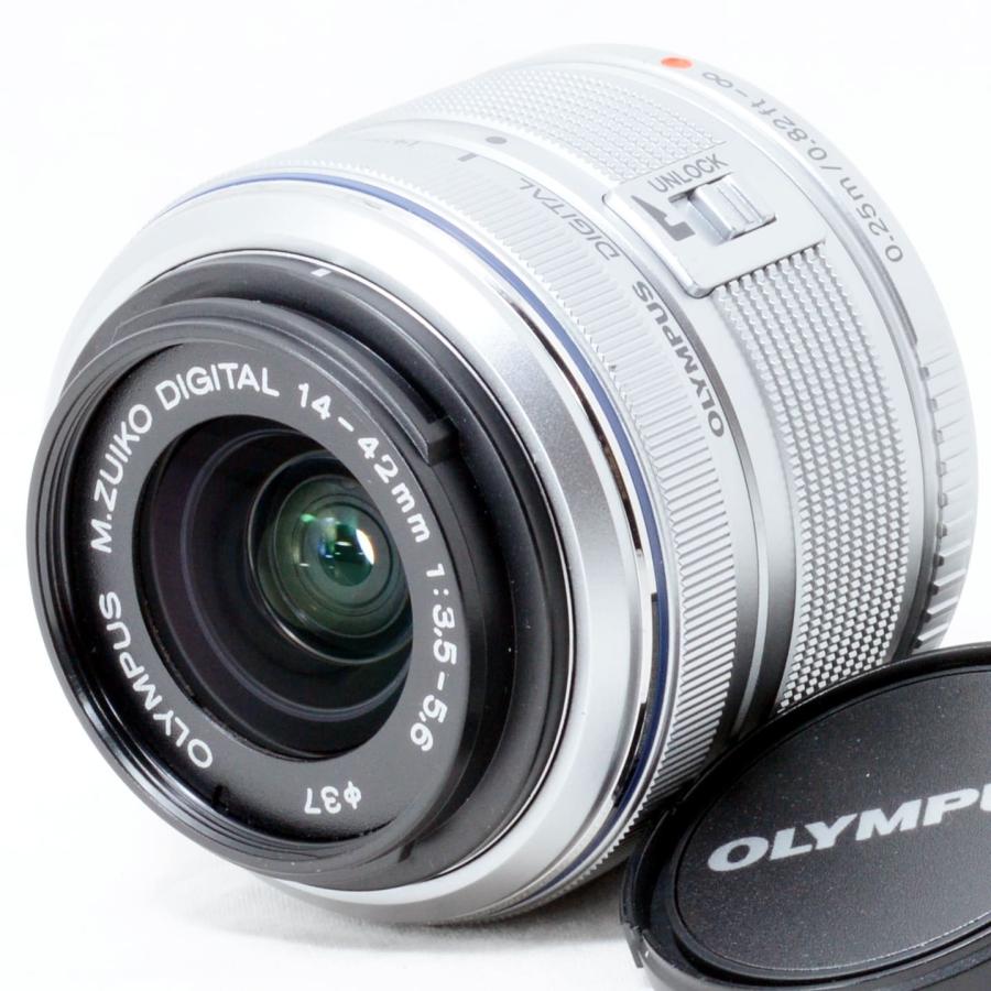 オリンパス 14-42mm 標準レンズ シルバー M.ZUIKO オリンパス 標準ズームレンズ OLYMPUS DIGITAL ED 14-42mm F3