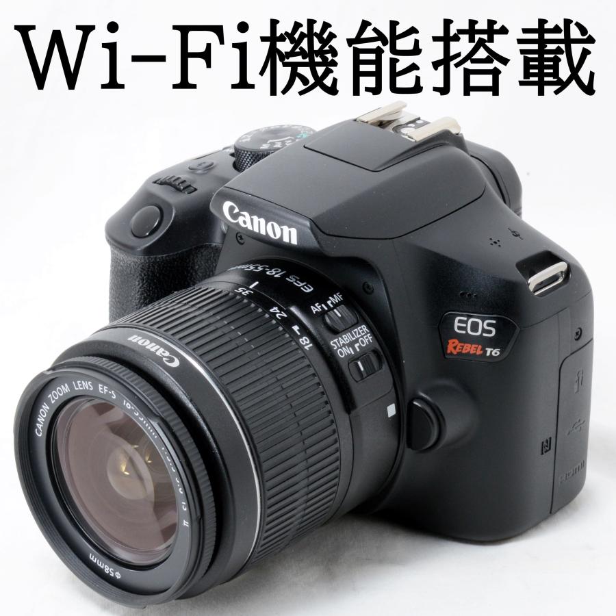 デジタル一眼 Canon EOS REBEL T6 (Kiss X80) キヤノン（Canon） Canon EOS REBEL T6 (国内EOS Kiss X80同等）+ EF