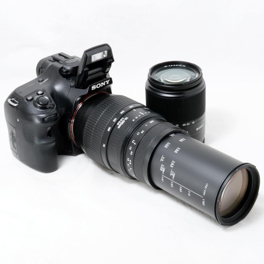 ソニー デジタル一眼レフカメラ SONY α65 18-70mm 70-300mm ダブル