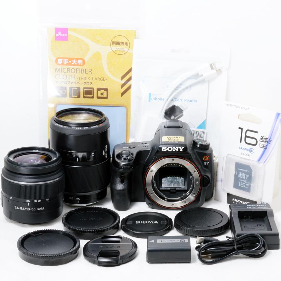 α（ソニー） ソニー デジタル一眼レフカメラ SONY α37 18-55mm 100