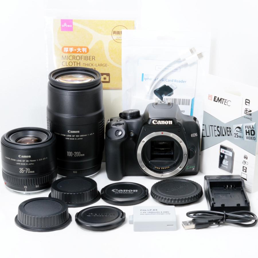 Canon EOS デジタル一眼レフカメラ 35-70mmレンズ付き EOS Kiss F キャノン デジタル一眼レフカメラ Canon EF 35-70mm 100