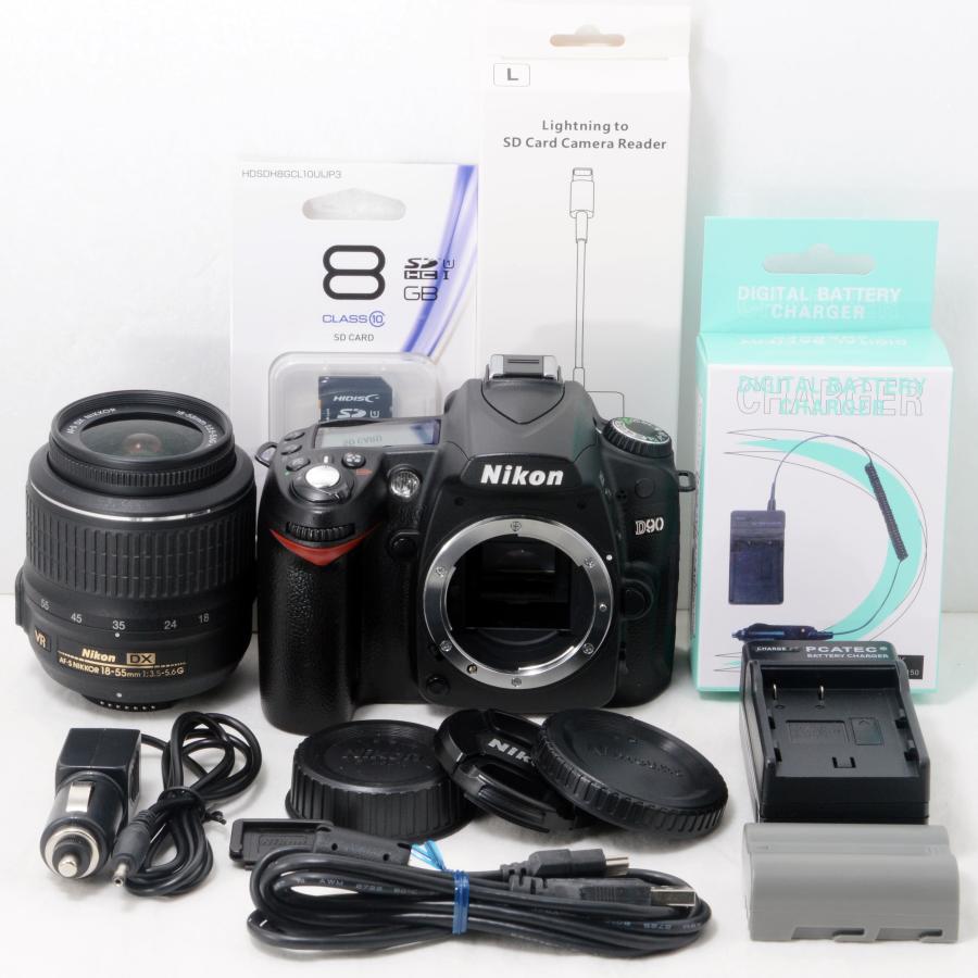 ニコン デジタル一眼レフカメラ Nikon D90 AF-S 18-55 VR 手振れ補正 