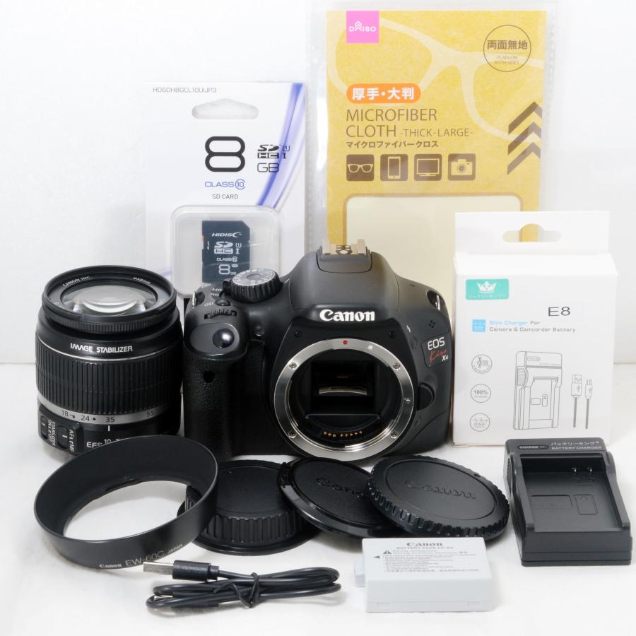 EOS Kiss キヤノン デジタル一眼レフカメラ Canon X4 EF-S 18-55 IS 