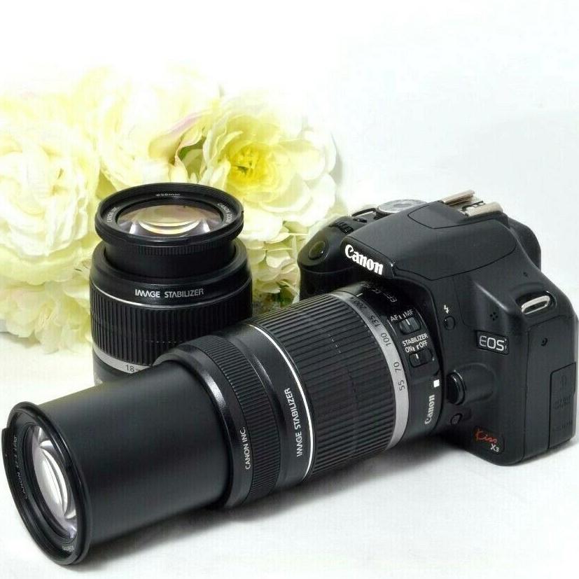 キャノン Canon EOS Kiss X3 EF-S 18-55 55-250 IS ダブルズームキット