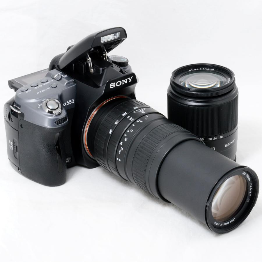 ✨SONY α550✨ダブルレンズ✨初心者おすすめ✨一眼レフカメラ✨ α（ソニー） ソニー デジタル一眼レフカメラ SONY α550 18-70mm 100