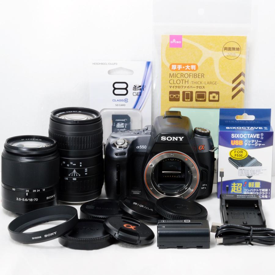 ★初めてならコレ★SONY α 100 ダブルズームキット★オマケ付き★ ☆初めてならコレ☆SONY α 100 ダブルズームキット☆オマケ付き