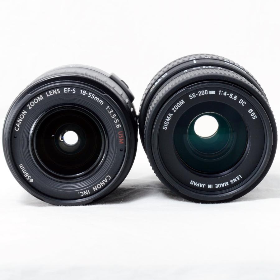 EOS Kiss X2 キヤノン デジタル一眼レフカメラ Canon 18-55mm 55-200mm