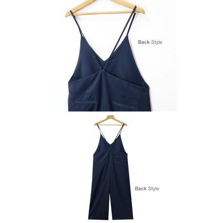 キャミ サロペット ワイドパンツ SALE オールインワン 春夏秋冬着られる ツイル マタニティ オーバーオール レディース 送料無料 114 |  | 15