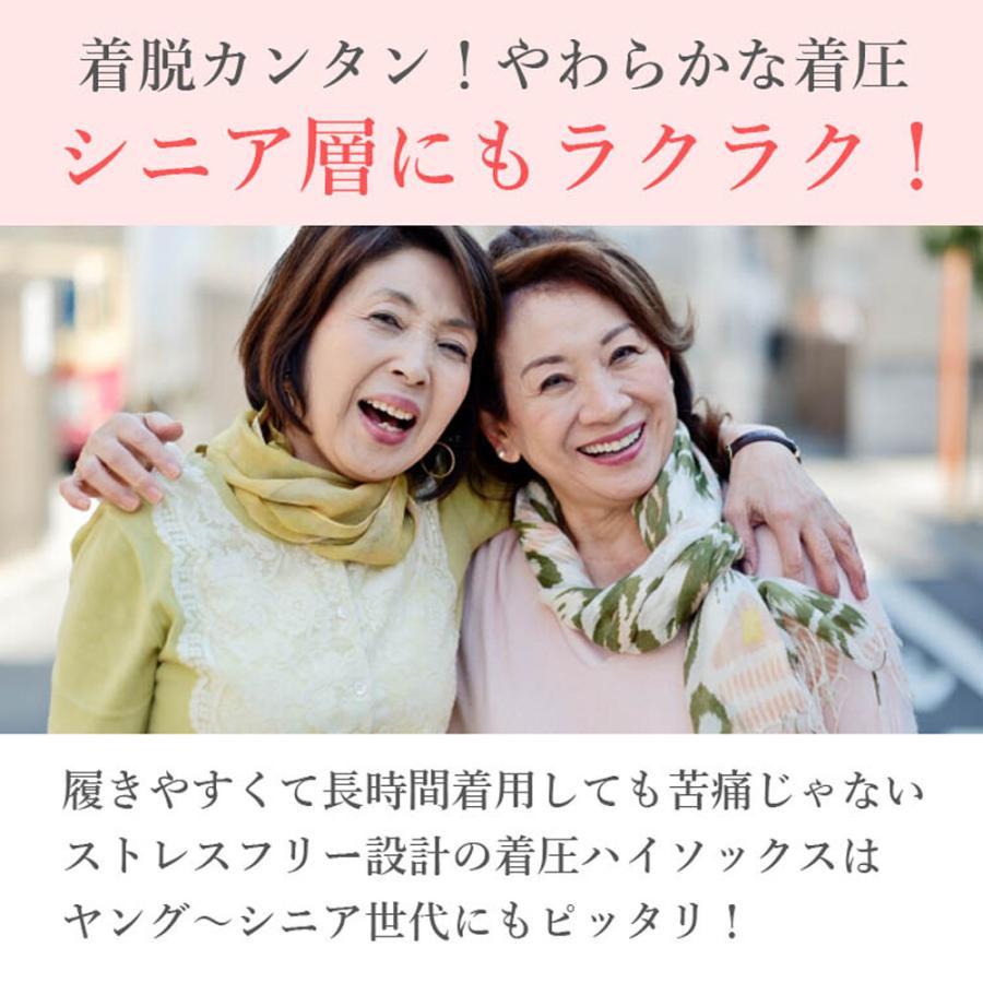 エムアンドエム 着圧 靴下 ソックス 3足セット レディース ソフト着圧