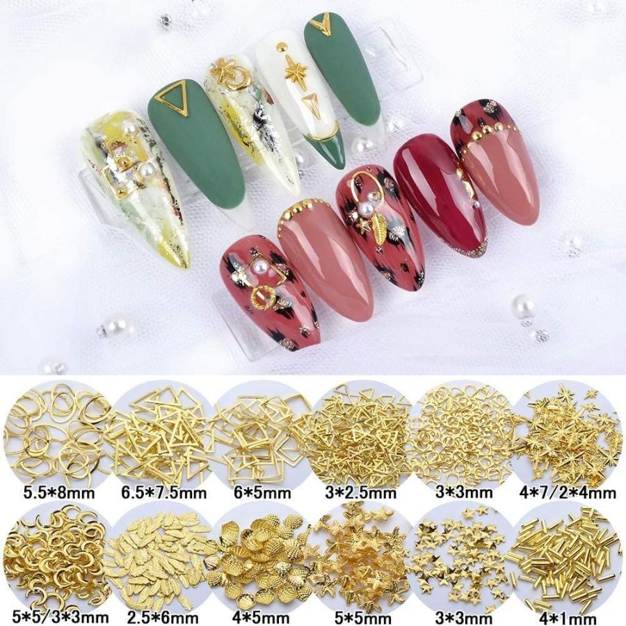 メーリンドス ゴールドネイルパーツセット ネイルスタッズ ブリオン パール ラインストーン フレークパーツ ゴールドよく使うネイルデザインア Fmxtjqmkgn Anzanatitlan Org
