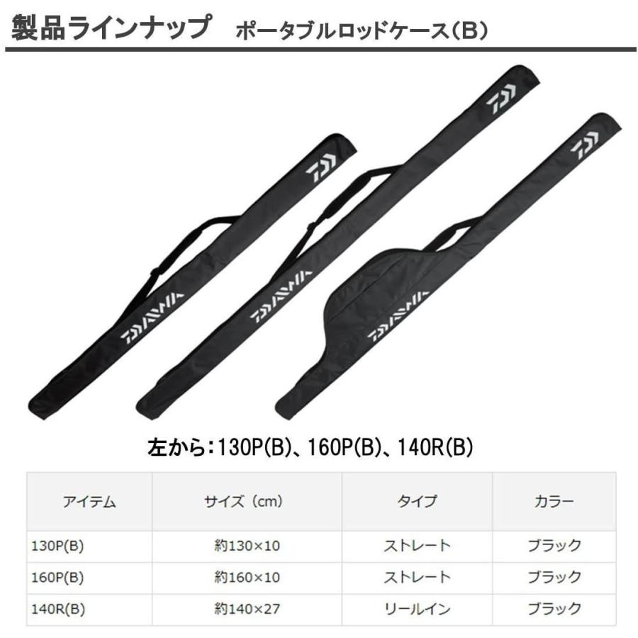開店記念セール フィッシングバッグ ケース ダイワ Daiwa ロッドケース ポータブルロッドケース 140r B ブラック Www Threeriversofs Com