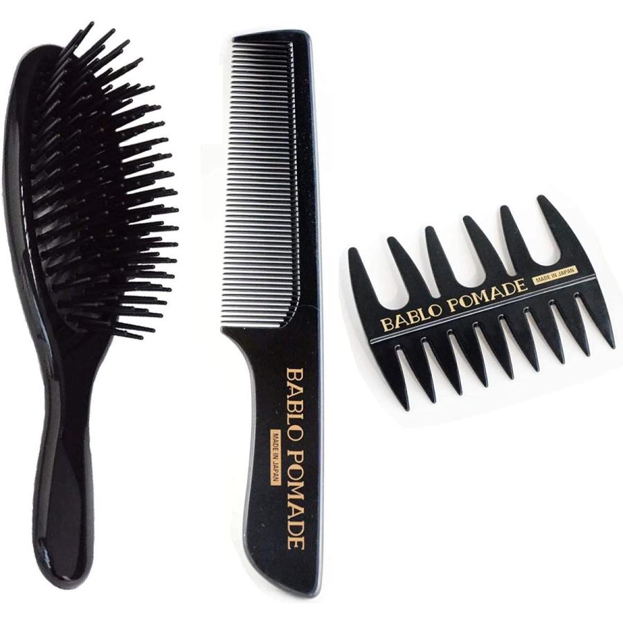 バブロポマード メンズ用ヘアブラシ コーム櫛 メッシュコーム 男性用 3点セット ヘアケア 頭皮スパ バーバーbarber 070 通販thanks 通販 Yahoo ショッピング