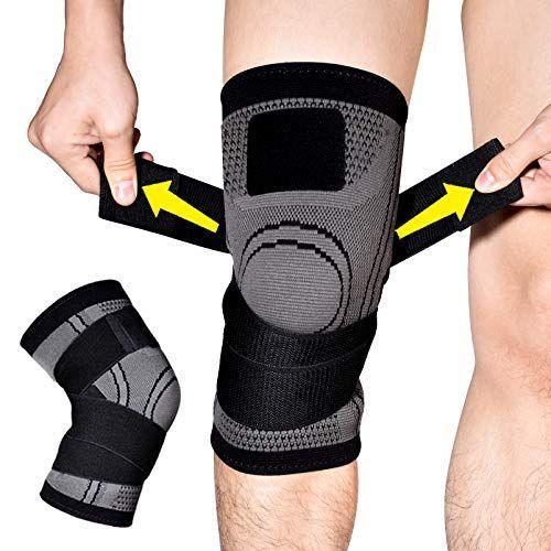 膝サポーター スポーツサポーター 膝 ひざサポーター 加圧式ベルト調節可能 膝 関節 靭帯 サポート 筋肉保護 怪我防止 損傷回復 痛み緩和 通販thanks 通販 Yahoo ショッピング