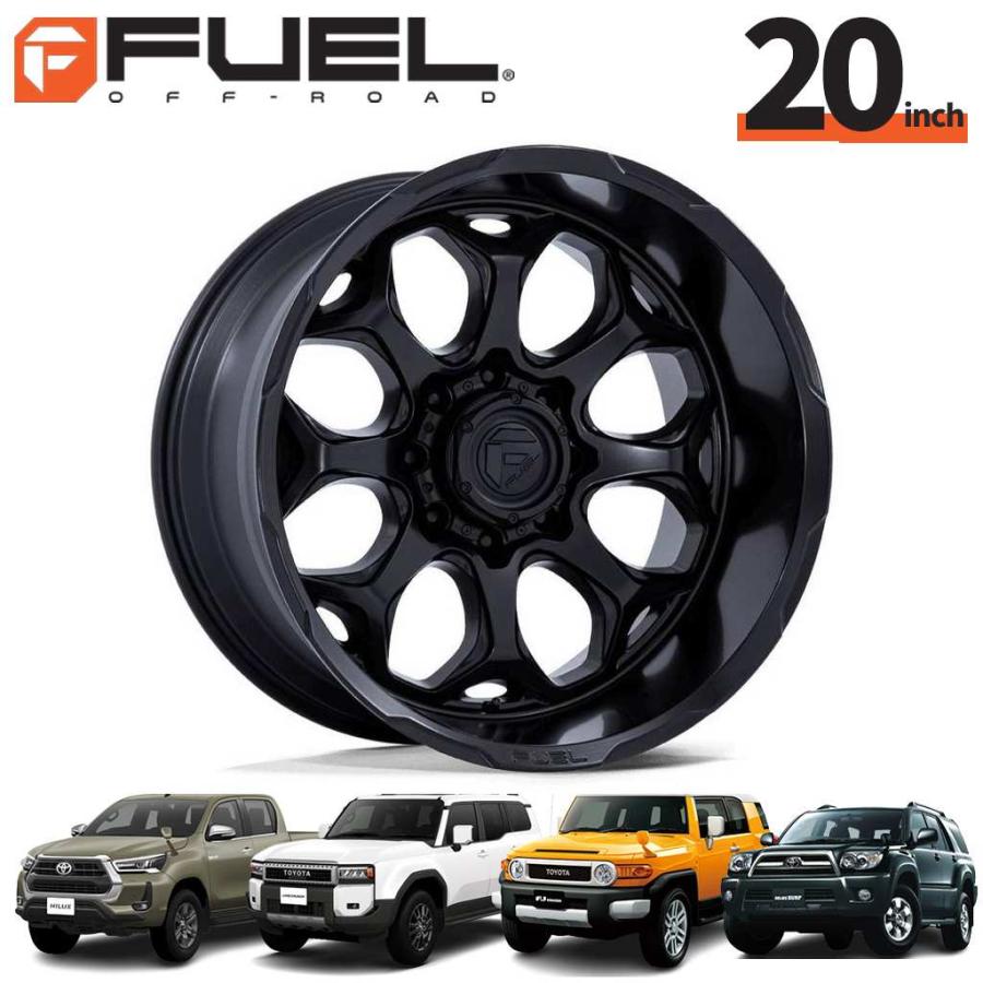 FUEL offroad 20インチハイラックス6穴プラドfjクルーザ