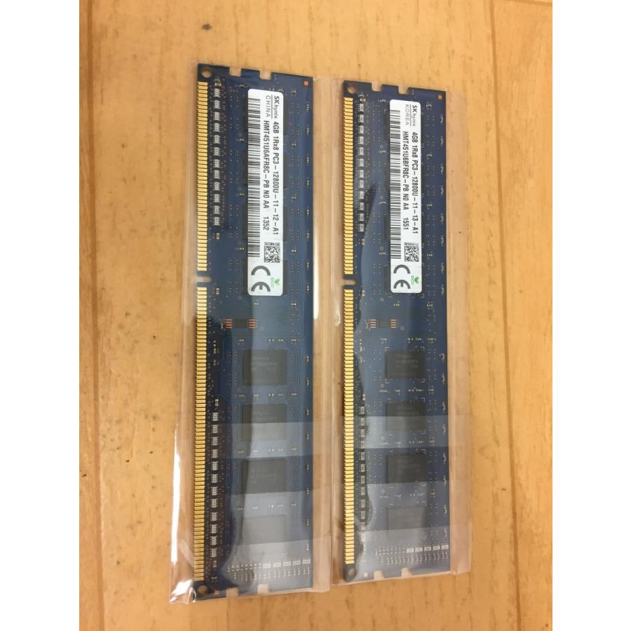 SK HYNIX PC3-12800U 8GB 4GB×2枚組=8GB 価格 交渉 送料無料 DDR3 デスクトップ用 セット 保証あり お歳暮 4GB 2枚 DDR3-1600 メモリ