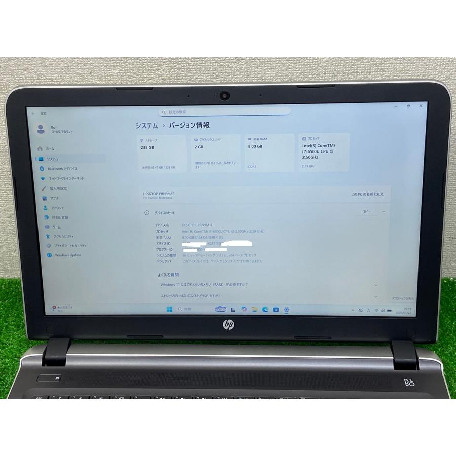 Pavilion hp pavilion notebook pc 15-ab537TX ノートPC i7第6世代 HP