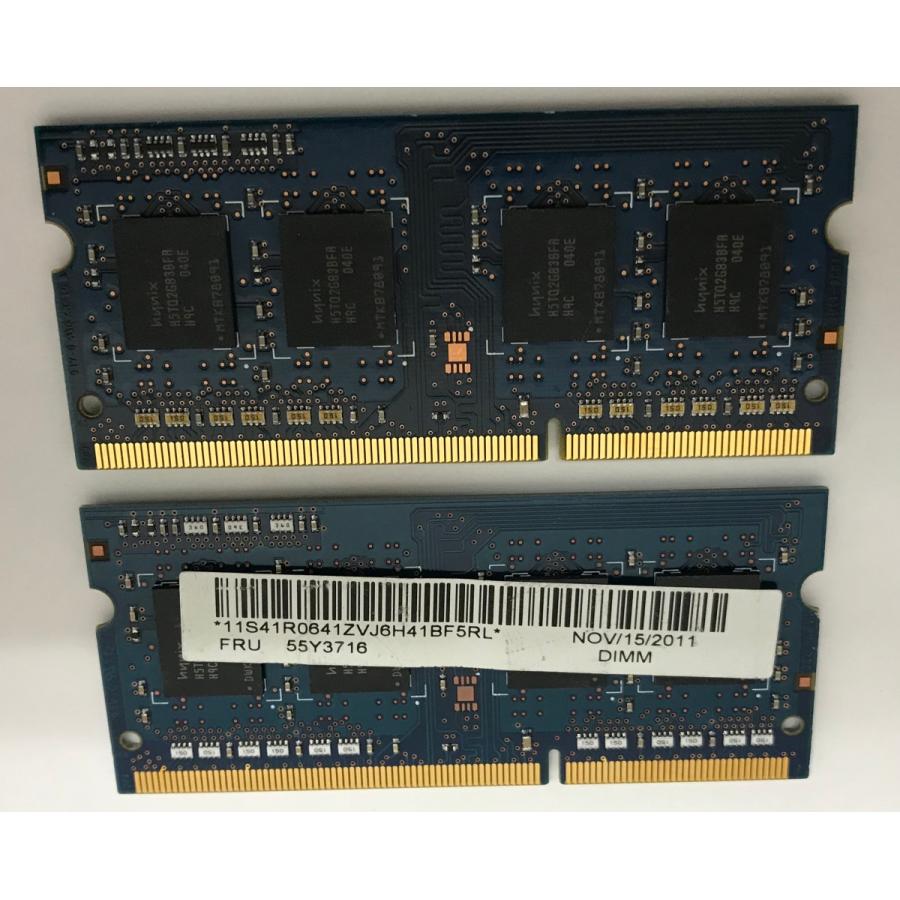 HYNIX 1RX8 PC3-10600S 2GB 2枚 4GB DDR3ノート用 メモリ DDR3-1333 2GB 2枚 4GB DDR3 204ピン ECC無し 4GB DDR3 LAPTOP RAM｜thanksjp｜02