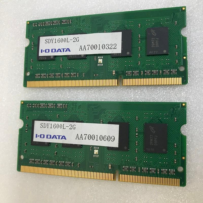 I.O DATA PC3L-12800S 4GB 2GB 2枚組 4GB DDR3L ノートPC用 メモリ 204ピン DDR3L-1600 2GB 2枚 DDRL LAPTOP RAM｜thanksjp｜02