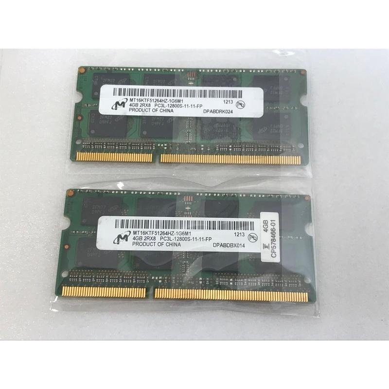 MICRON 2Rx8 PC3L-12800S 4GB 2枚 8GB DDR3L ノートPC用 メモリ 204ピン DDR3L-1600 4GB 2枚 DDR3L LAPTOP RAM 中古動作確認済み｜thanksjp｜03