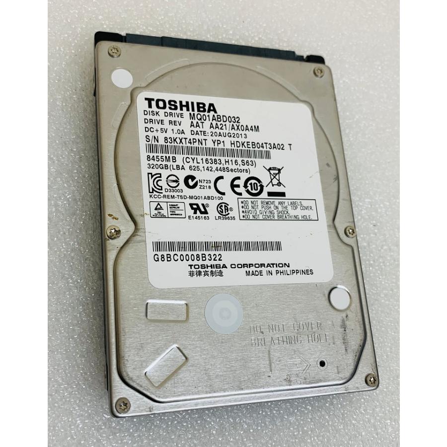 TOSHIBA MQ01ABD032 320GB SATA 2.5インチ 320GB SATA HDD 320 SATA 2.5 9.5MM ...