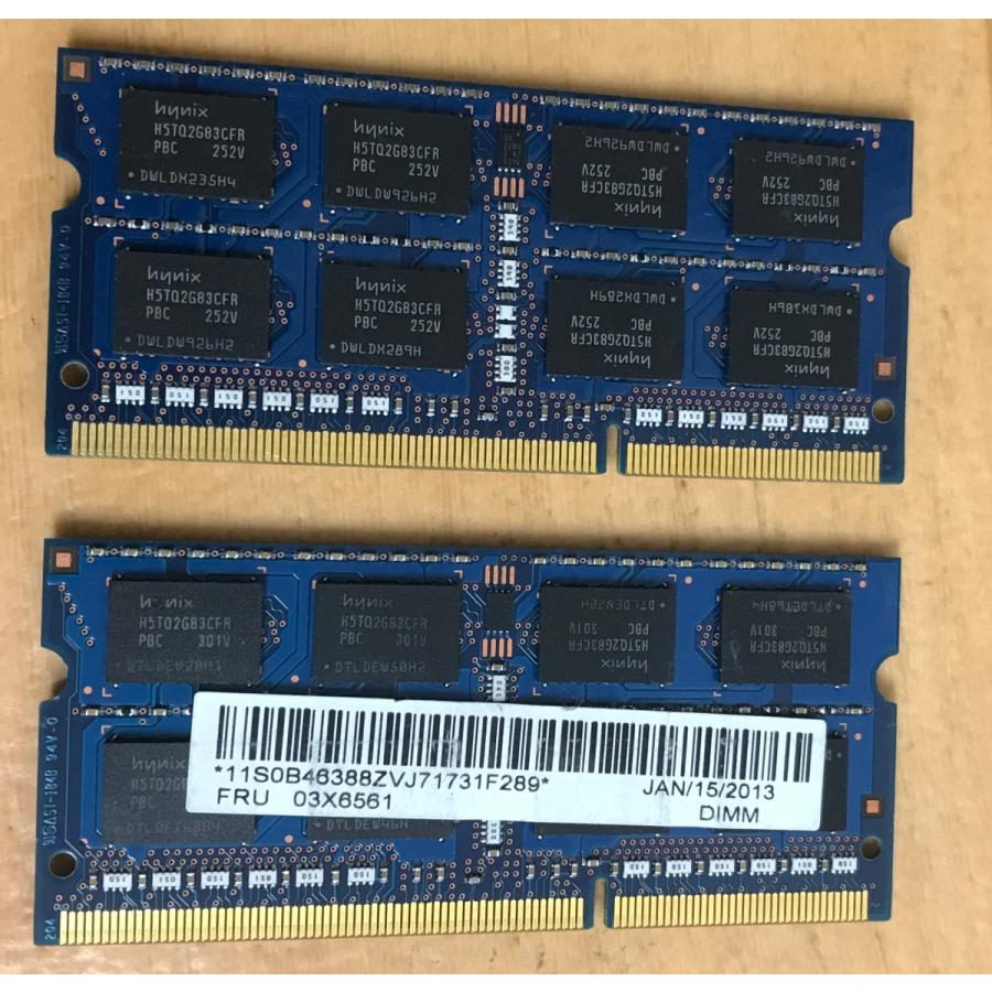 驚きの値段 HYNIX 2Rx8 PC3-12800S DDR3-1600 4GB DDR3 1セット 8GB LAPTOP 204ピン 8GB 2枚組  ノート用メモリ 2枚で ECCなし RAM 4GB DDR3 メモリー