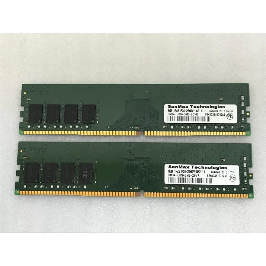 ddr4 16gb デスクトップメモリ SANMAX PC4-2666V 8GB 2枚 16GB DDR4 デスクトップ用メモリ PC4-21300 DDR4 DESKTOP RAM