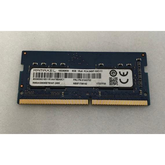 RAMAXEL PC4-2400T-SA1-11 8GB DDR4 ノートパソコン用メモリ DDR4