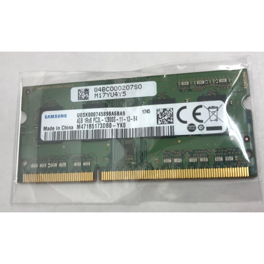 SAMSUNG PC3L-12800S 4GB DDR3L-1600 4GB DDR3L ノートパソコン用メモリ 4GB DDR3L LAPTOP RAM｜thanksjp