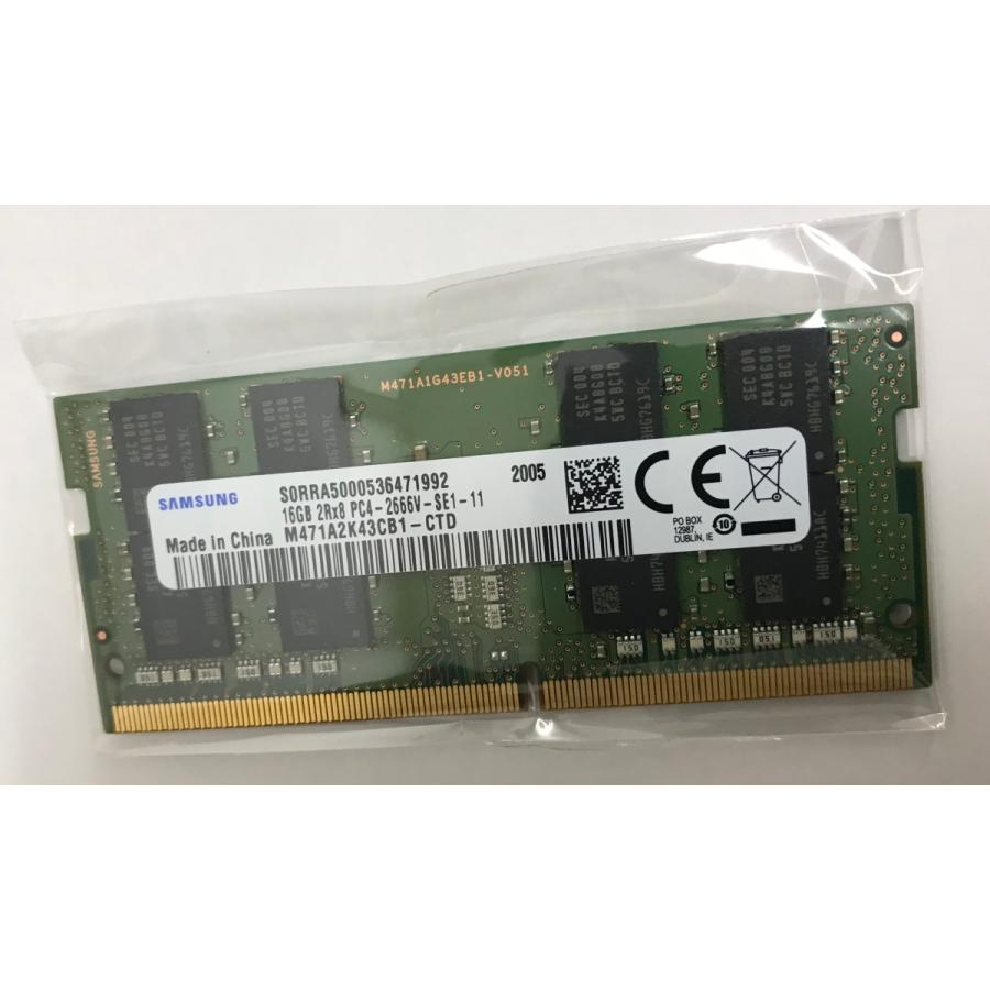 SAMSUNG - SAMSUNG PC4-2666V 16GB *ノートPC用メモリー SAMSUNG PC4-2666V 16GB 1枚 DDR4 ノートパソコン用メモリ PC4