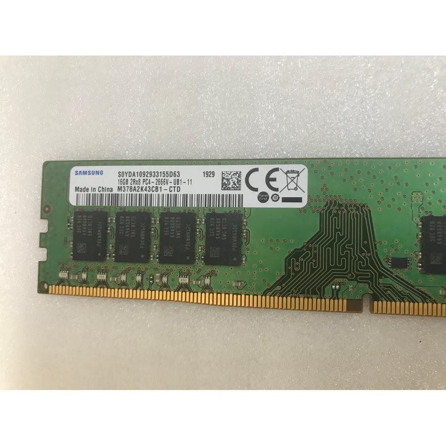 SAMSUNG PC4-2666V-UB1-11 16GB 1枚 DDR4デスクトップ用メモリ SAMSUNG PC4-2666V-UB1-11 16GB 1枚 DDR4デスクトップ用メモリ