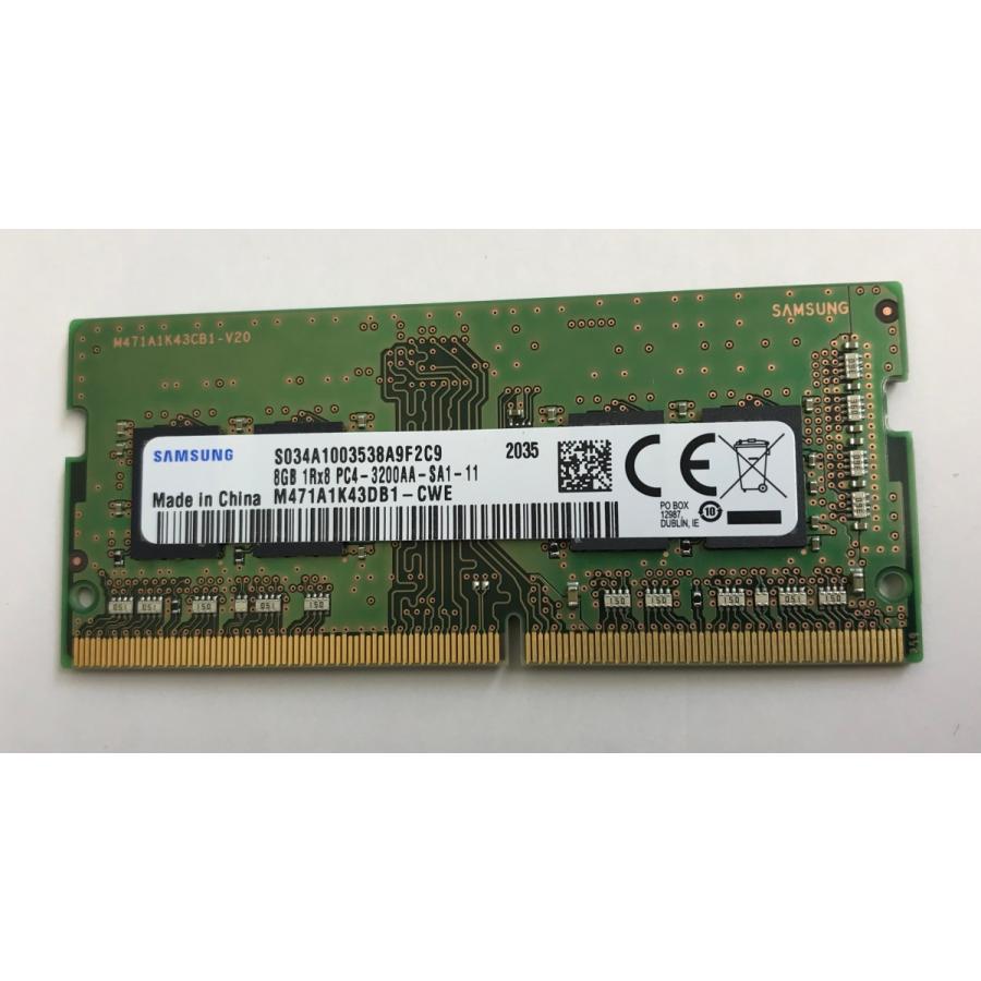 SAMSUNG 8GB ノートPC DDR4 3200 メモリー 10枚 Samsung 8GB PC4-25600 DDR4-3200 SO-DIMM Memory