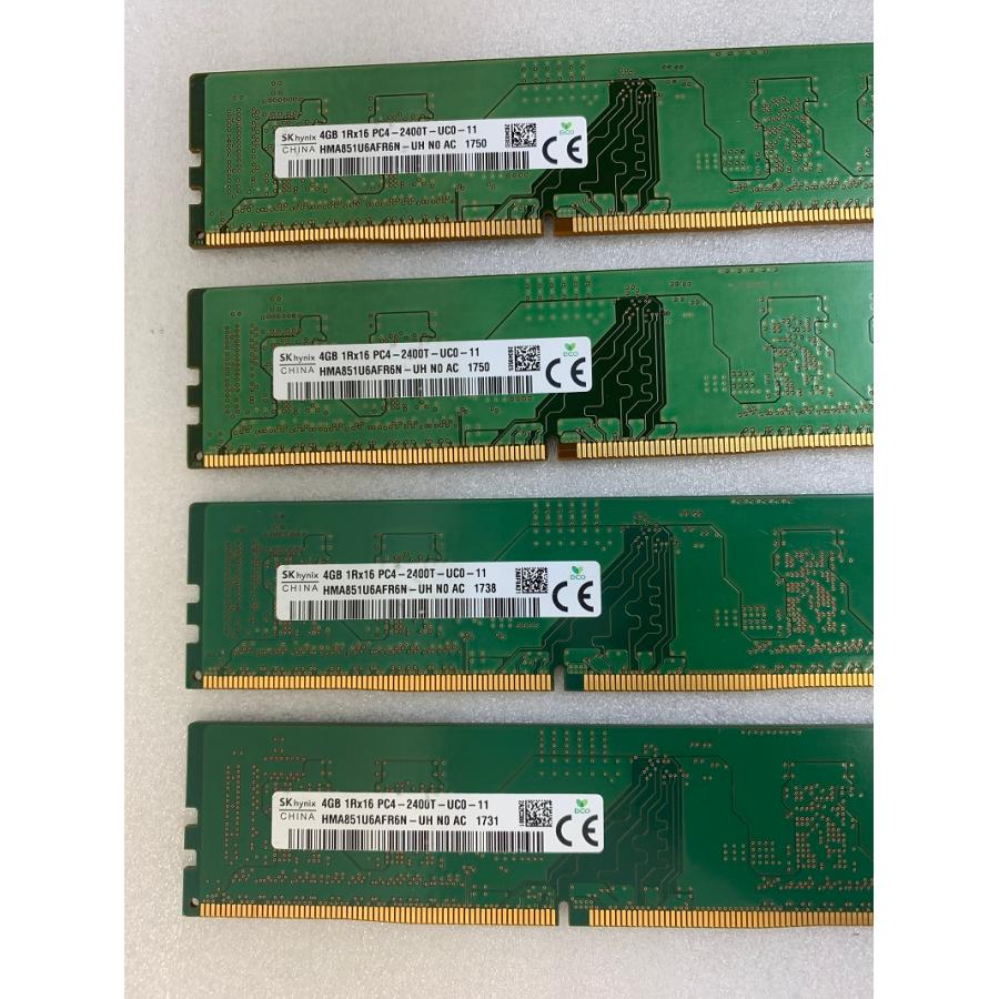 SK HYNIX ddr4 16gb デスクトップ用 1RX16 PC4-2400 (DDR4-19200) 4GB 4枚 16GB DDR4 デスクトップ用メモリ DDR4 DESKTOP RAM | SK hynix | 02
