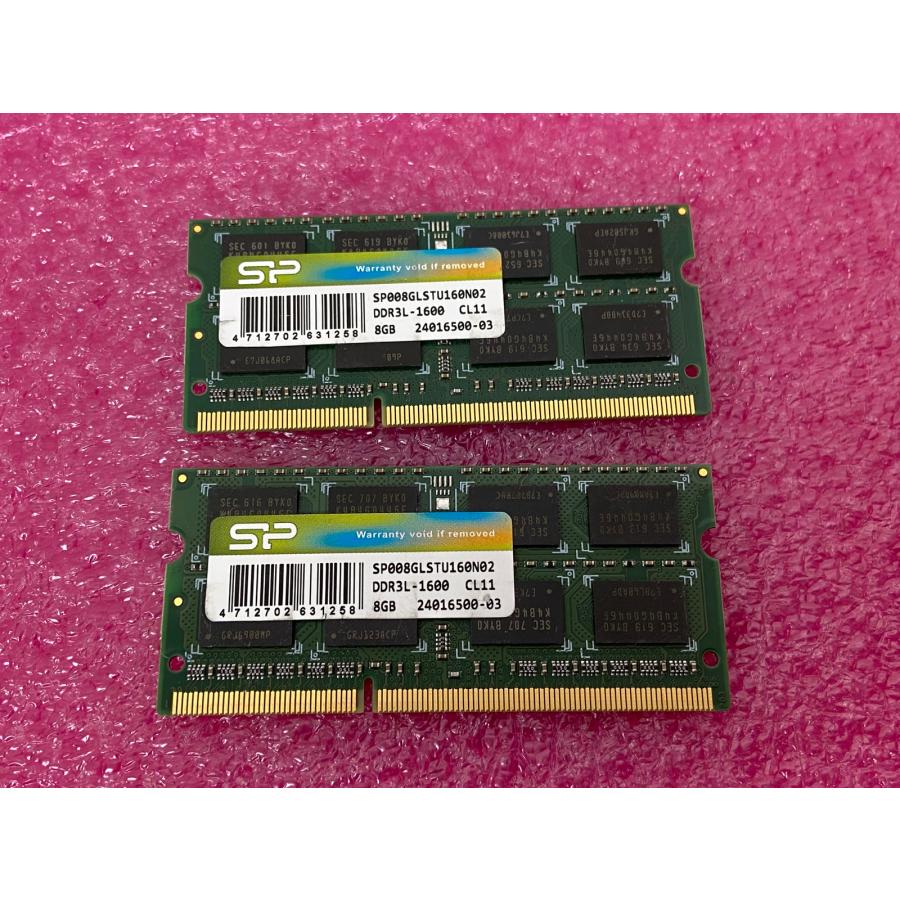 SP 2Rx8 PC3L-12800S , DDR3L-1600 DDR3L-12800 8GB 2枚で 16GB DDR3L