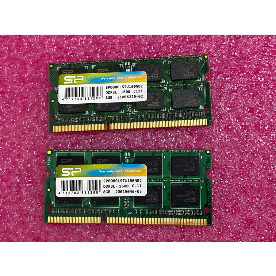 SP 2Rx8 PC3L-12800S , DDR3L-1600 DDR3L-12800 8GB 2枚で 16GB DDR3L