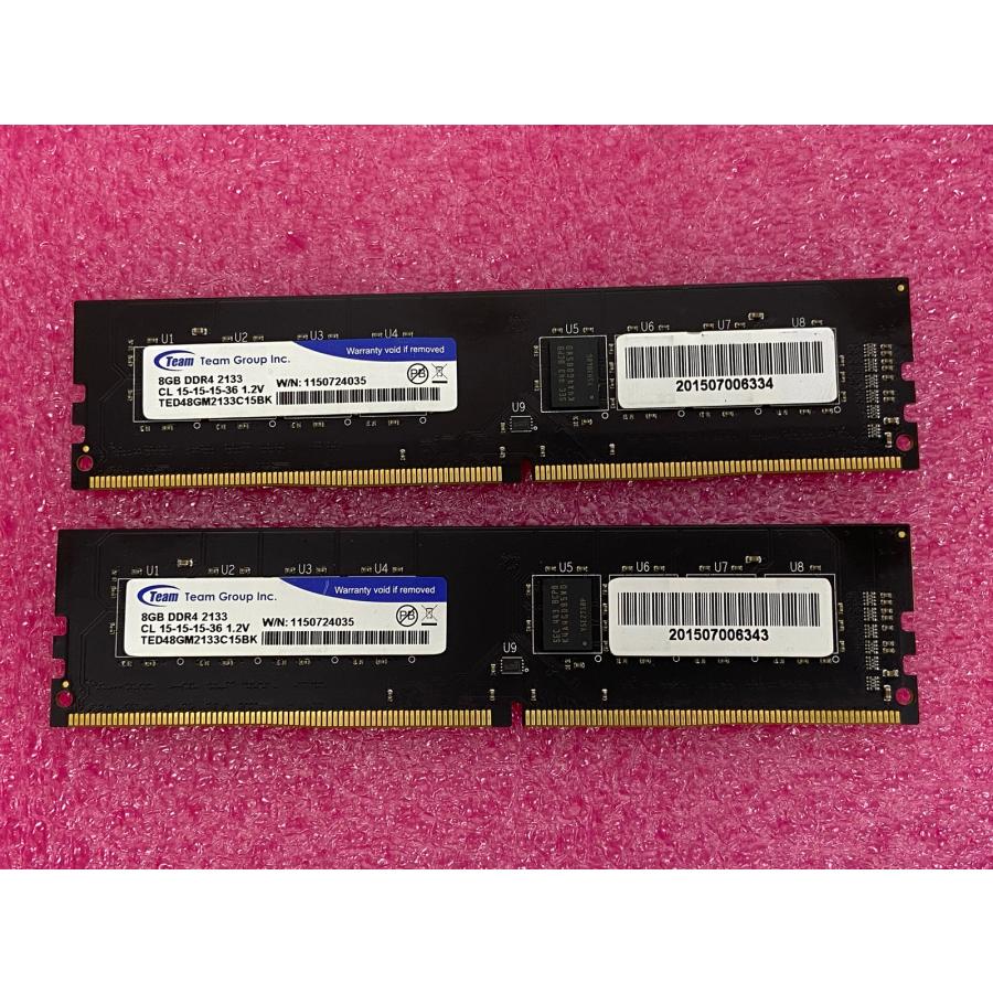 Team Group（チームグループ） TEAM PC4-2133P 8GB 2枚で 16GB DDR4