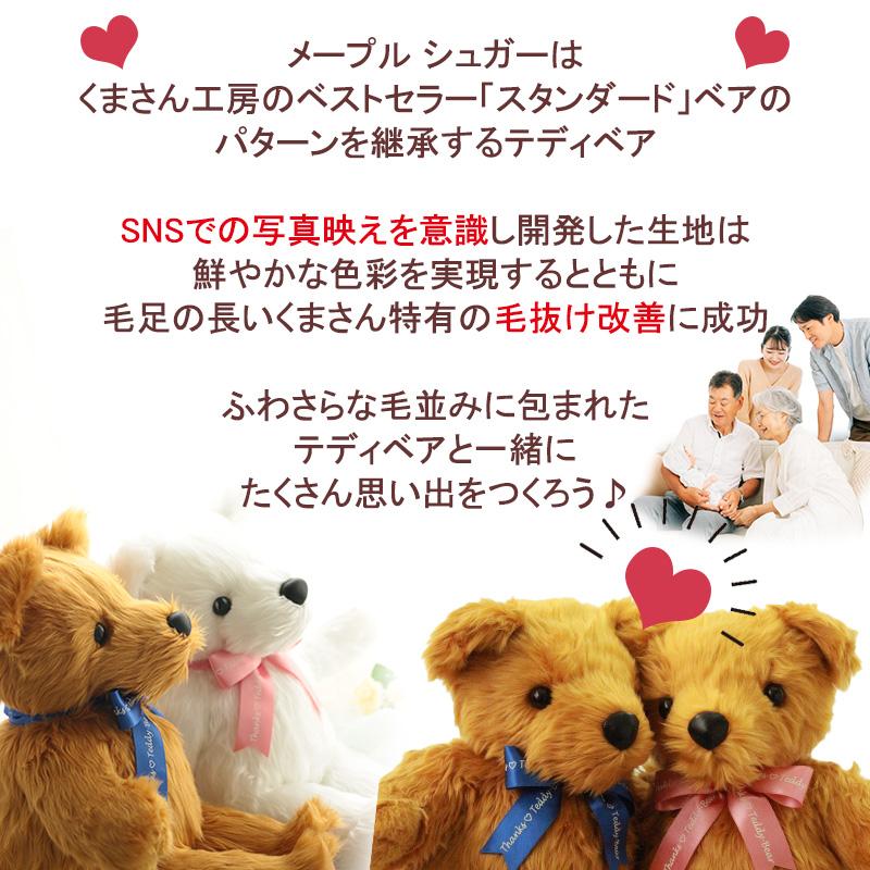 メープル/シュガー【アウトレット】体重ベア｜ウェイトベア｜リボン9色｜スタンダード メプシュ｜結婚式 両親贈呈 成人 出産祝い 誕生日 | ブランド登録なし | 04
