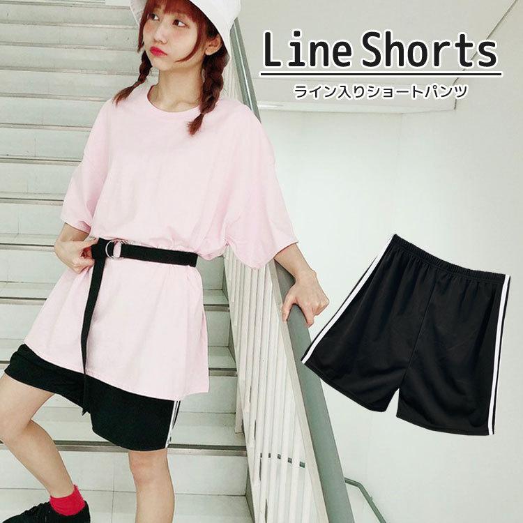 Line Shorts ライン入りショートパンツ サンキューマート 01 サンキューマート Web Shop 通販 Yahoo ショッピング