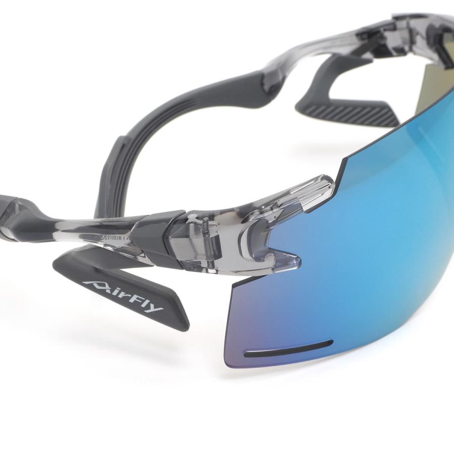 エアフライ サングラス AirFly AF-301 C-34BK ノーズパッドなし スポーツ 特許取得 一枚レンズ ゴーグル ずれない 軽い AF-3 |  | 04