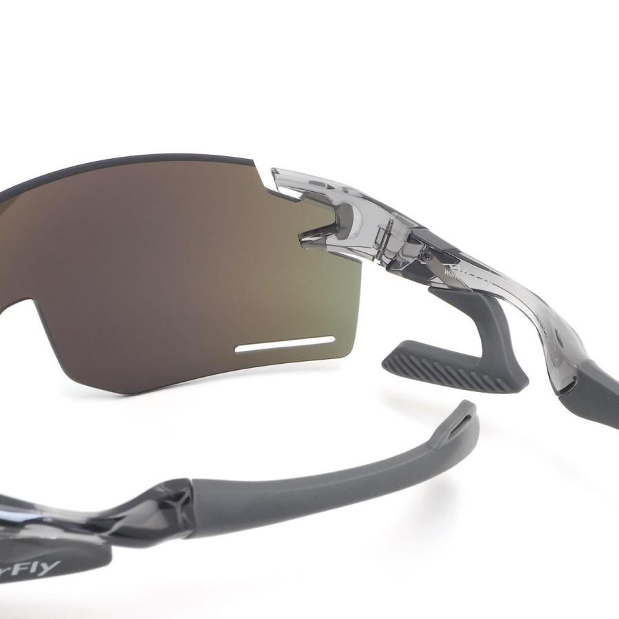 エアフライ サングラス AirFly AF-301 C-34BK ノーズパッドなし スポーツ 特許取得 一枚レンズ ゴーグル ずれない 軽い AF-3 |  | 05