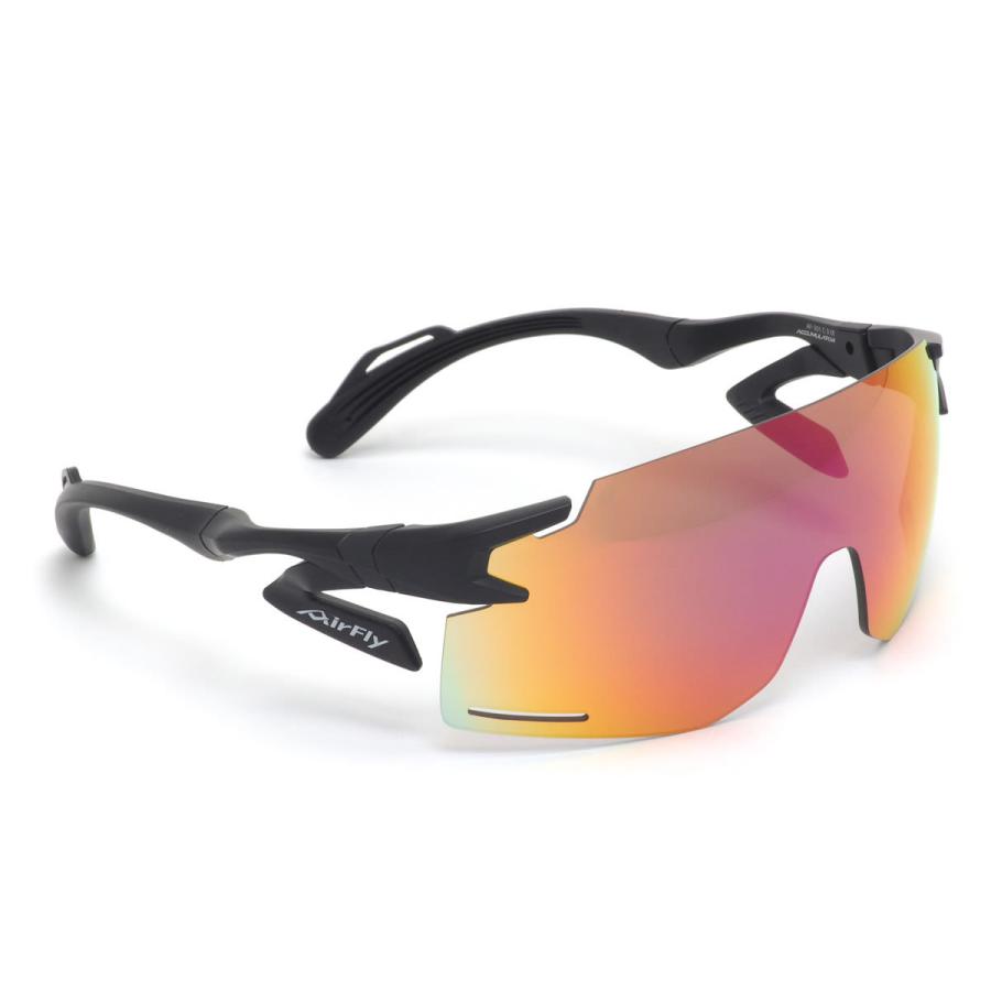 エアフライ サングラス AirFly AF-301 C-3BK ノーズパッドなし スポーツ 特許取得 一枚レンズ ゴーグル ずれない 軽い AF-30 |  | 01
