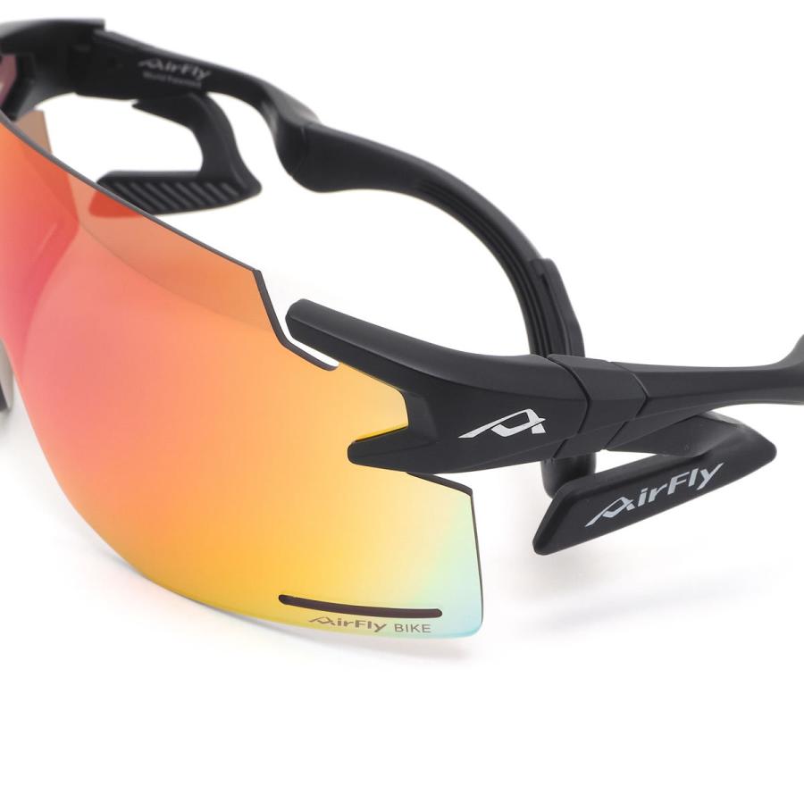エアフライ サングラス AirFly AF-301 C-3BK ノーズパッドなし スポーツ 特許取得 一枚レンズ ゴーグル ずれない 軽い AF-30 |  | 04