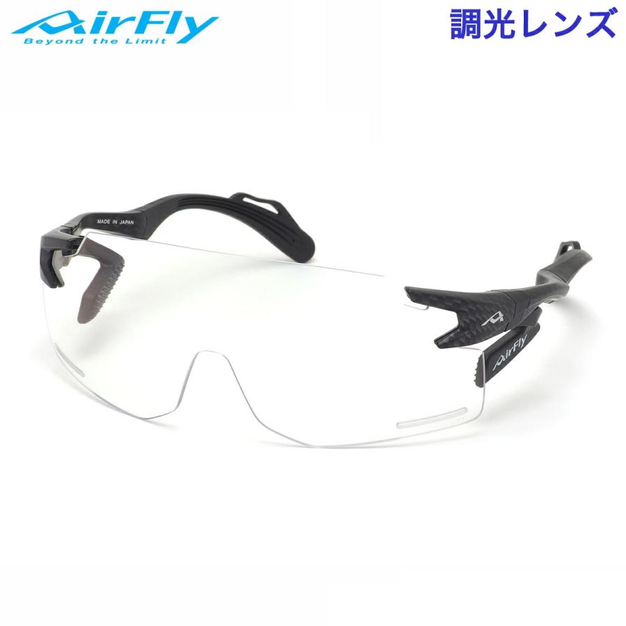 AirFly ノーズパッドレス スポーツ調光サングラス AF-301C-33 エアフライ AirFly サングラス AF-301 C-33BK 調光 ノーズパッドなし