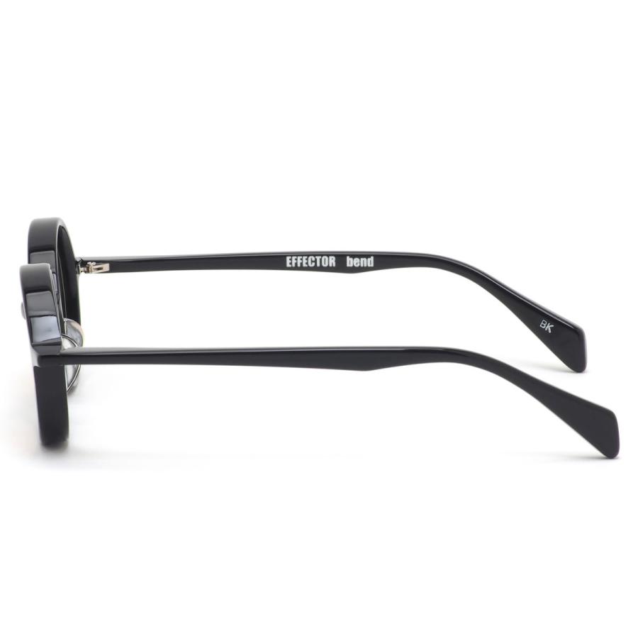 エフェクター サングラス bend BKBR 45 EFFECTOR ベンド 黒縁 くろぶち ライトブラウン made in Japan 日本製_3
